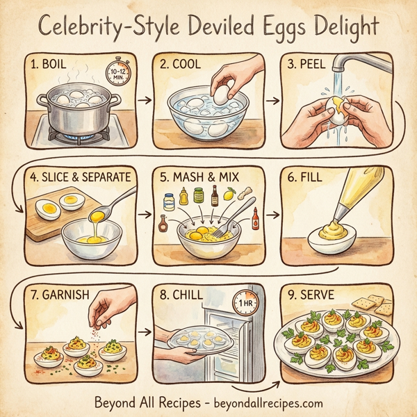Celebrity-Style Deviled Eggs Delight instructions