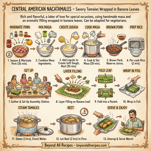Central American Nacatamales - Savory Tamales Wrapped in Banana Leaves instructions