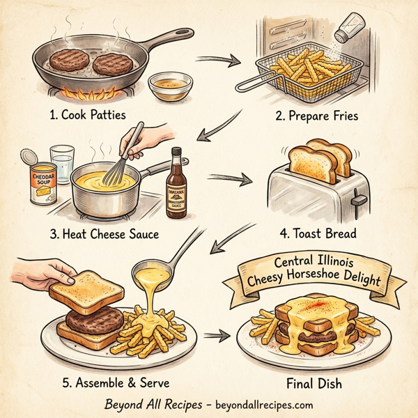 Central Illinois Cheesy Horseshoe Delight instructions
