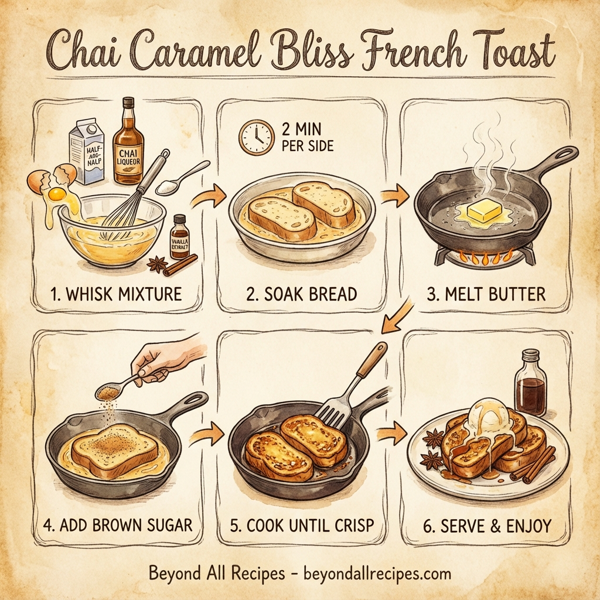 Chai Caramel Bliss French Toast instructions