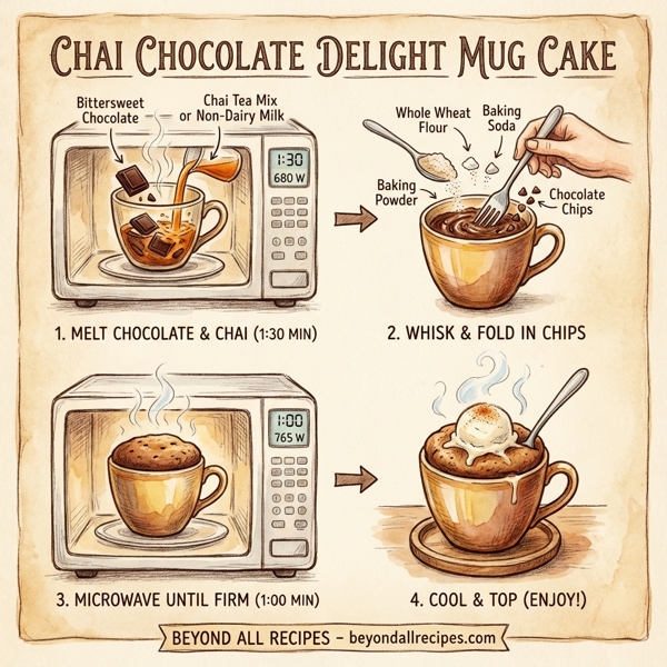 Chai Chocolate Delight Mug Cake instructions