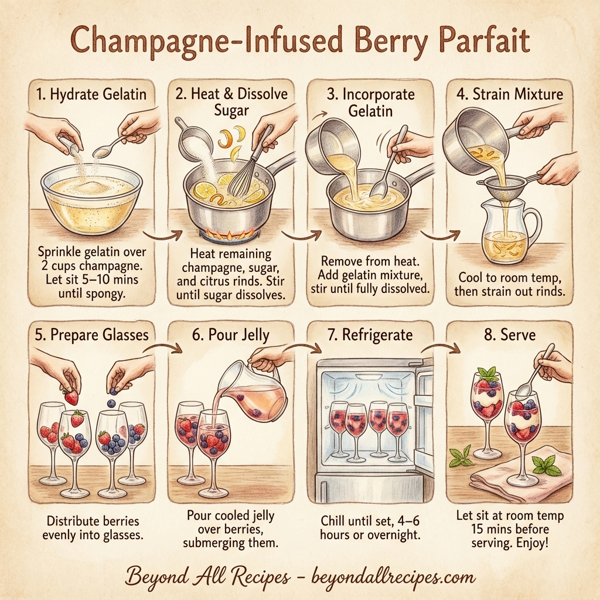 Champagne-Infused Berry Parfait instructions