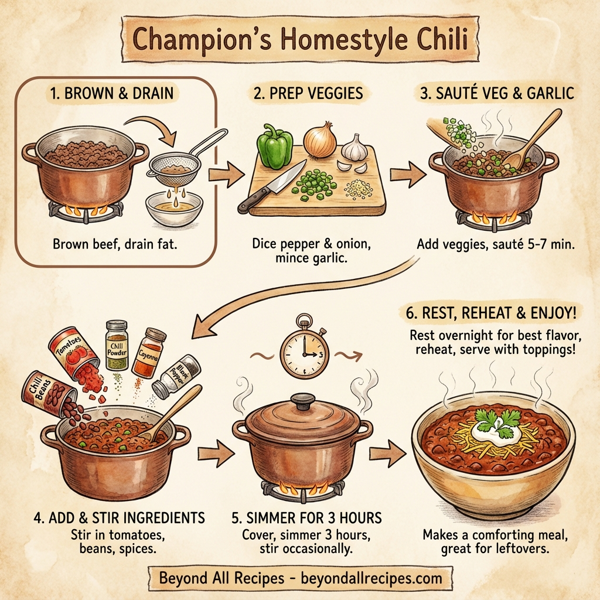 Champion's Homestyle Chili instructions