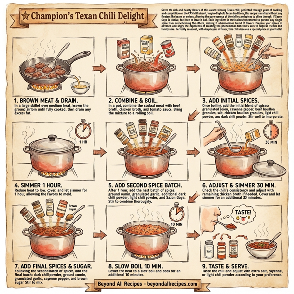 Champion's Texan Chili Delight instructions