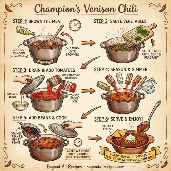 Champion's Venison Chili instructions