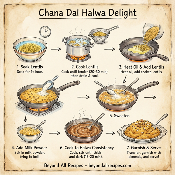 Chana Dal Halwa Delight instructions