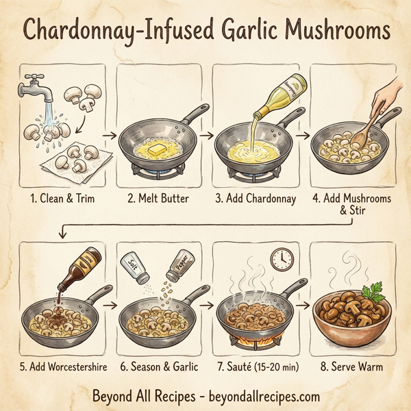 Chardonnay-Infused Garlic Mushrooms instructions