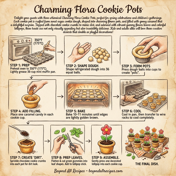 Charming Flora Cookie Pots instructions