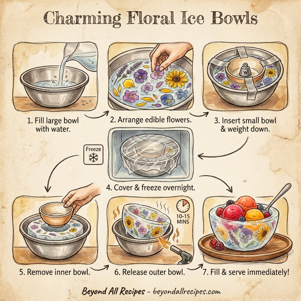 Charming Floral Ice Bowls instructions