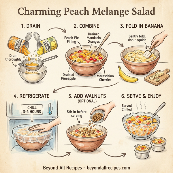 Charming Peach Melange Salad instructions