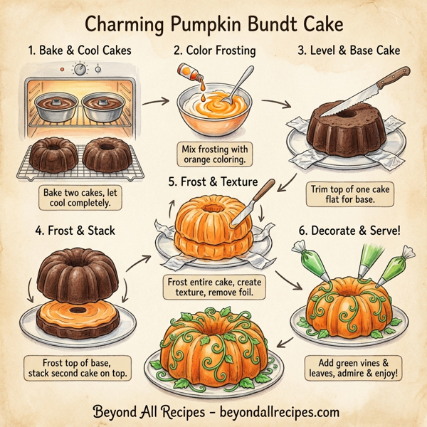 Charming Pumpkin Bundt Cake instructions