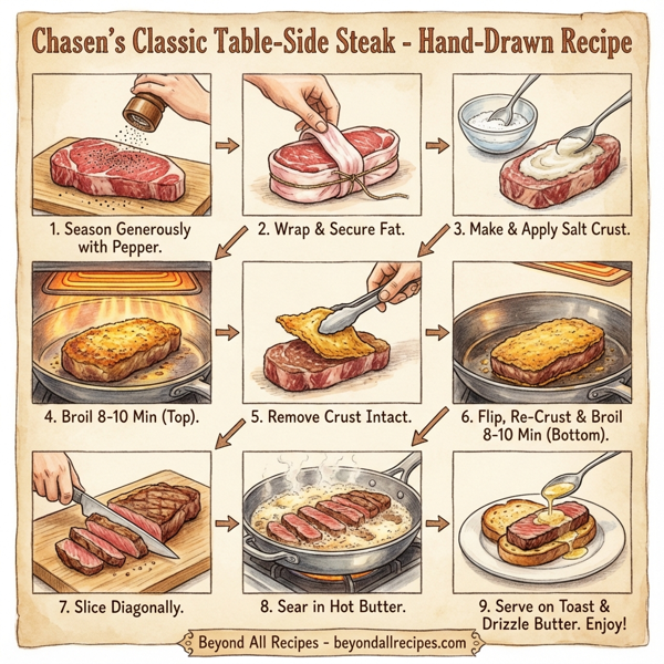 Chasen's Classic Table-Side Steak instructions