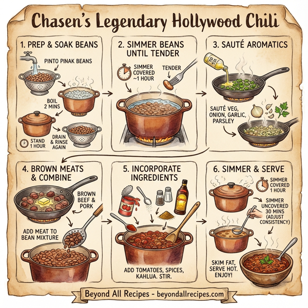 Chasen’s Legendary Hollywood Chili instructions