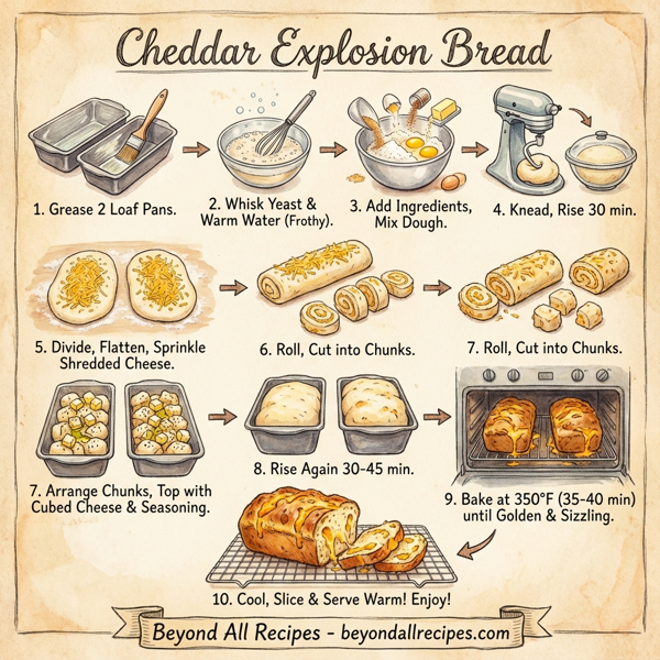Cheddar Explosion Bread instructions