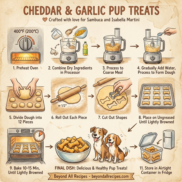 Cheddar & Garlic Pup Treats instructions