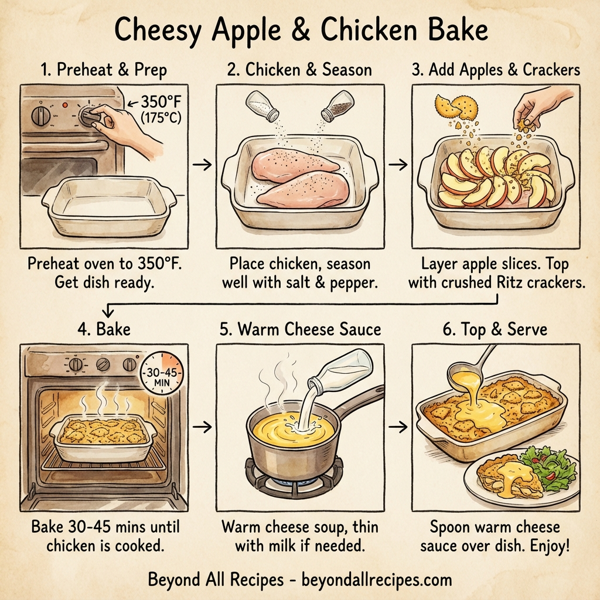 Cheesy Apple & Chicken Bake instructions