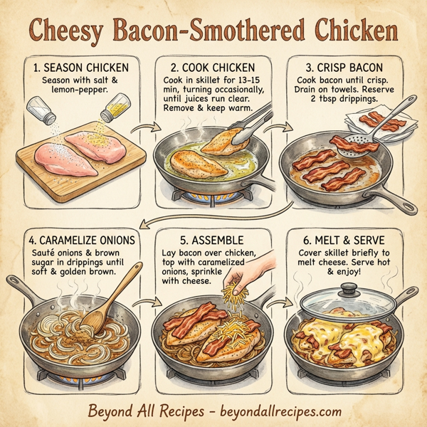 Cheesy Bacon-Smothered Chicken instructions