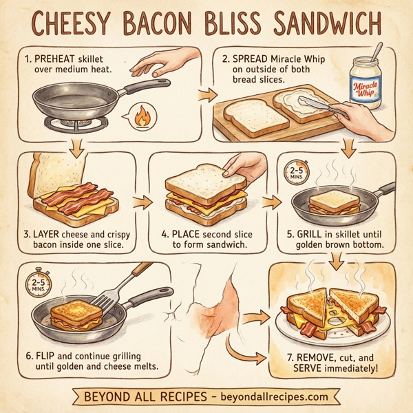 Cheesy Bacon Bliss Sandwich instructions
