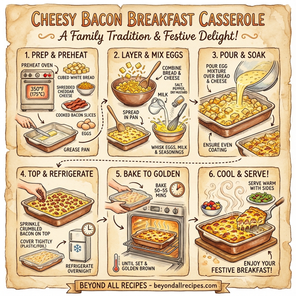 Cheesy Bacon Breakfast Casserole instructions