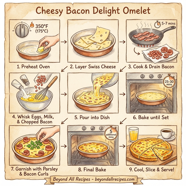 Cheesy Bacon Delight Omelet instructions