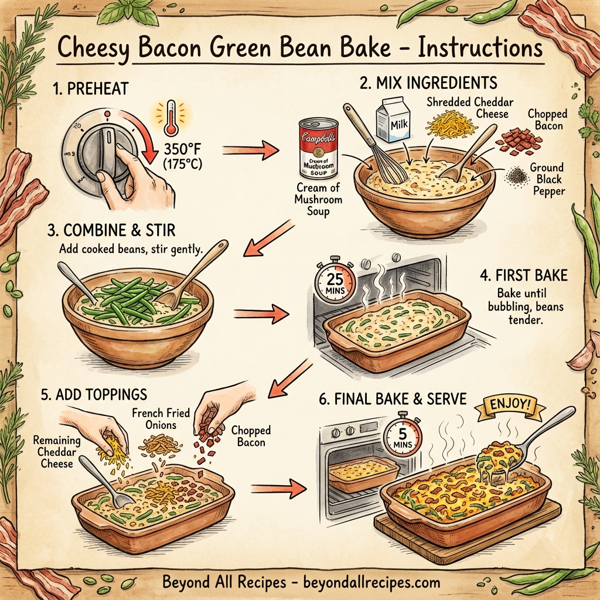 Cheesy Bacon Green Bean Bake instructions