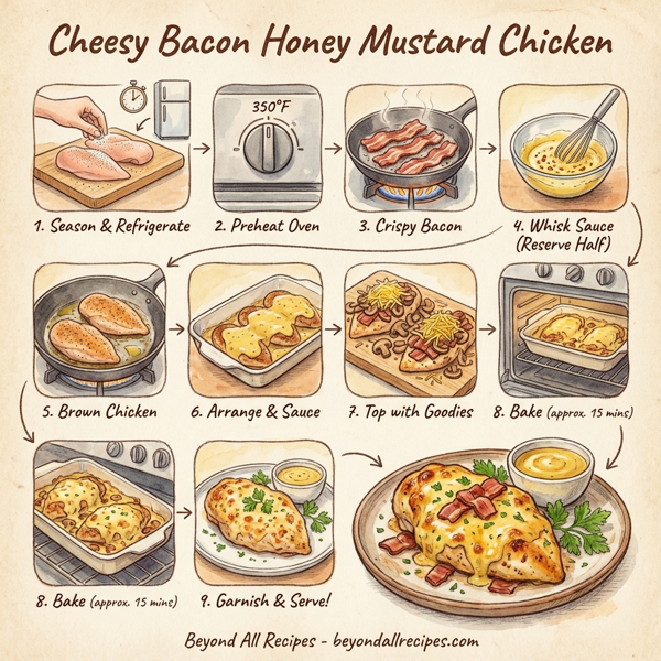 Cheesy Bacon Honey Mustard Chicken instructions