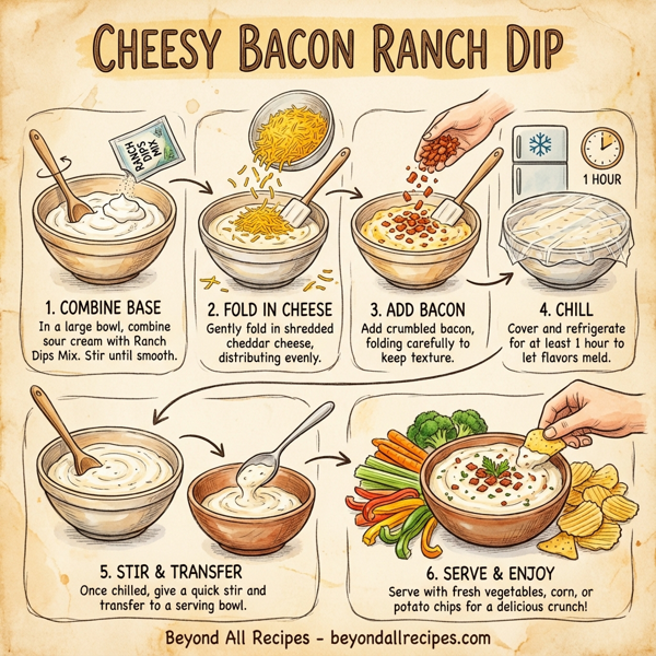 Cheesy Bacon Ranch Dip instructions