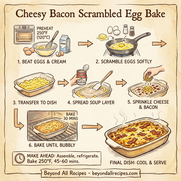 Cheesy Bacon Scrambled Egg Bake instructions