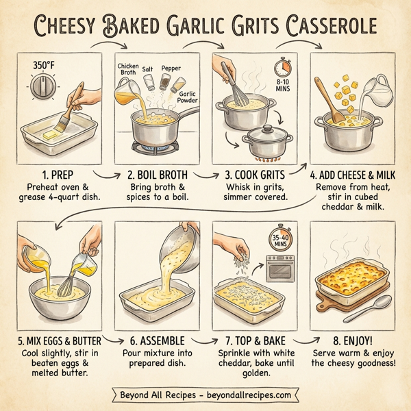 Cheesy Baked Garlic Grits Casserole instructions