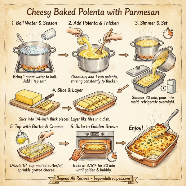 Cheesy Baked Polenta with Parmesan instructions