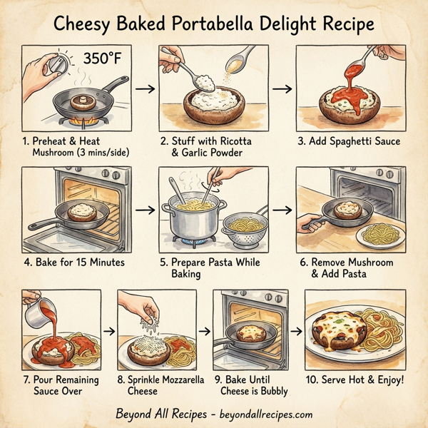 Cheesy Baked Portabella Delight instructions