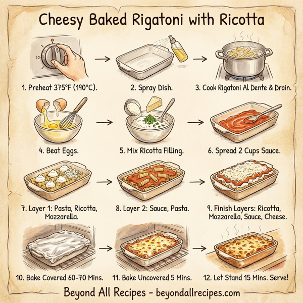 Cheesy Baked Rigatoni with Ricotta instructions