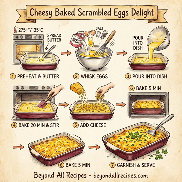 Cheesy Baked Scrambled Eggs Delight instructions