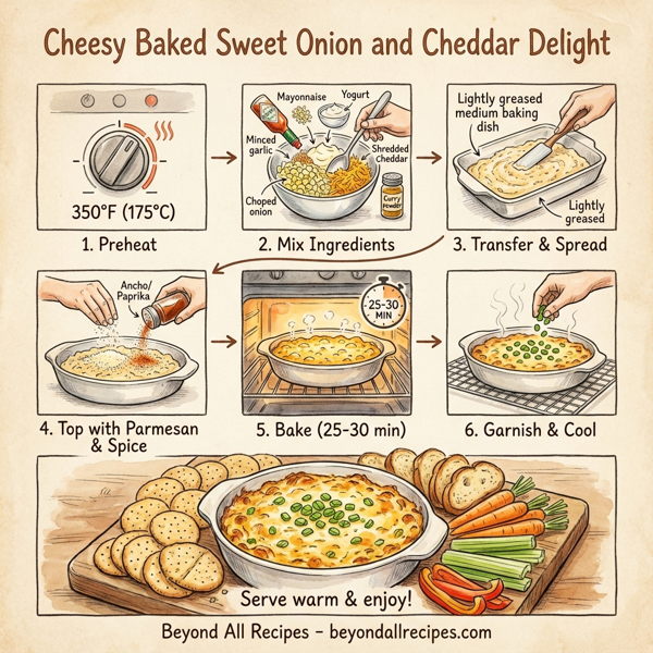 Cheesy Baked Sweet Onion and Cheddar Delight instructions
