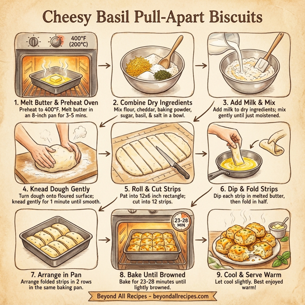 Cheesy Basil Pull-Apart Biscuits instructions