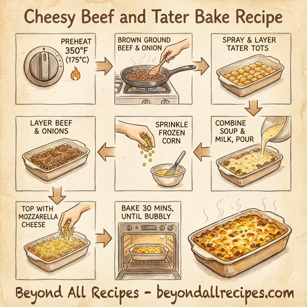 Cheesy Beef and Tater Bake instructions