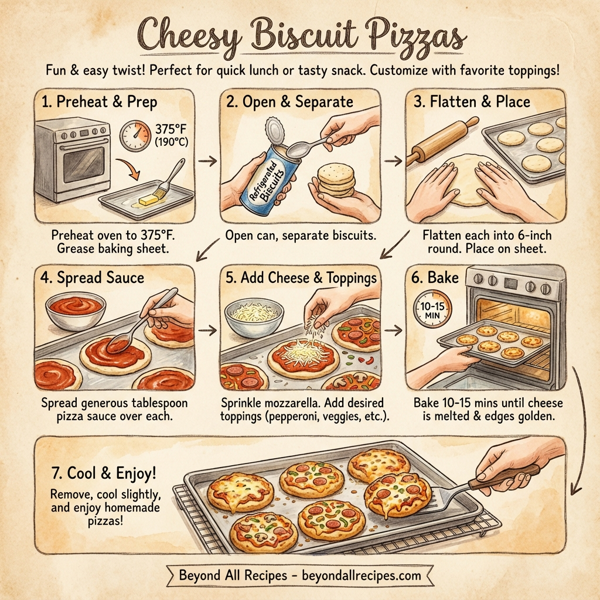 Cheesy Biscuit Pizzas instructions