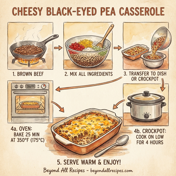 Cheesy Black-Eyed Pea Casserole instructions