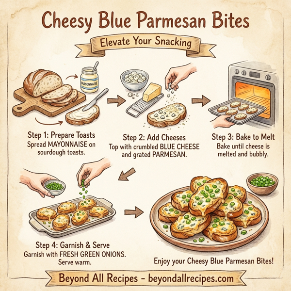 Cheesy Blue Parmesan Bites instructions