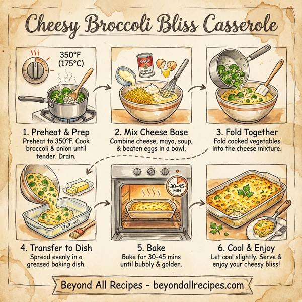 Cheesy Broccoli Bliss Casserole instructions