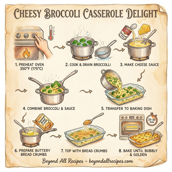 Cheesy Broccoli Casserole Delight instructions