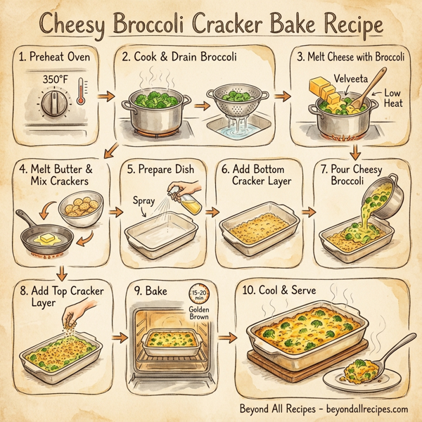 Cheesy Broccoli Cracker Bake instructions
