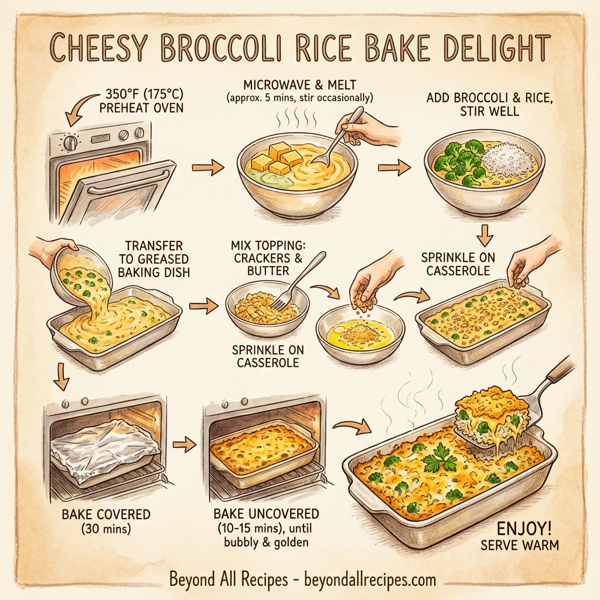 Cheesy Broccoli Rice Bake Delight instructions
