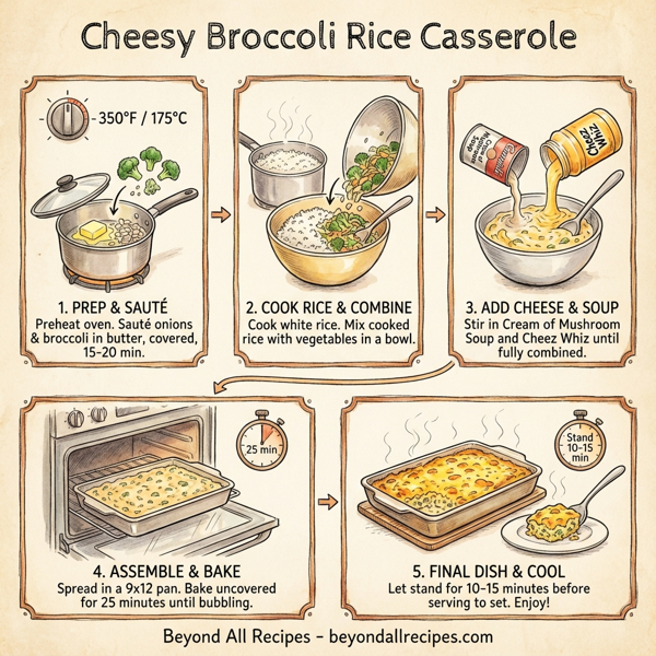 Cheesy Broccoli Rice Casserole instructions