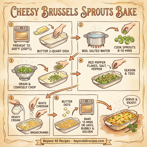 Cheesy Brussels Sprouts Bake instructions