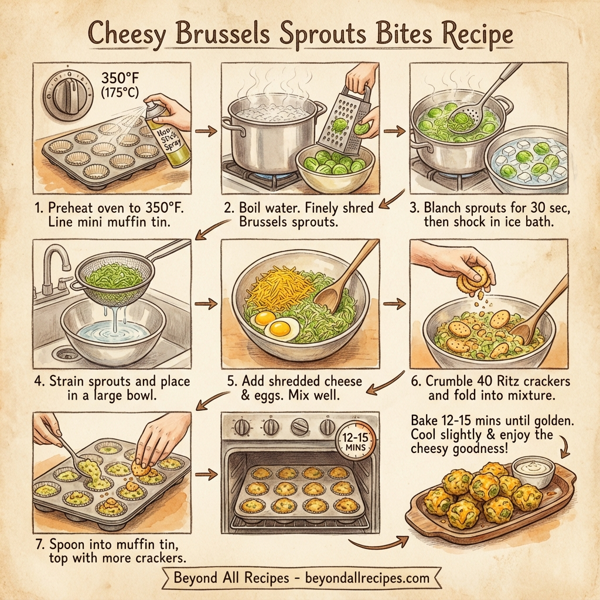 Cheesy Brussels Sprouts Bites instructions