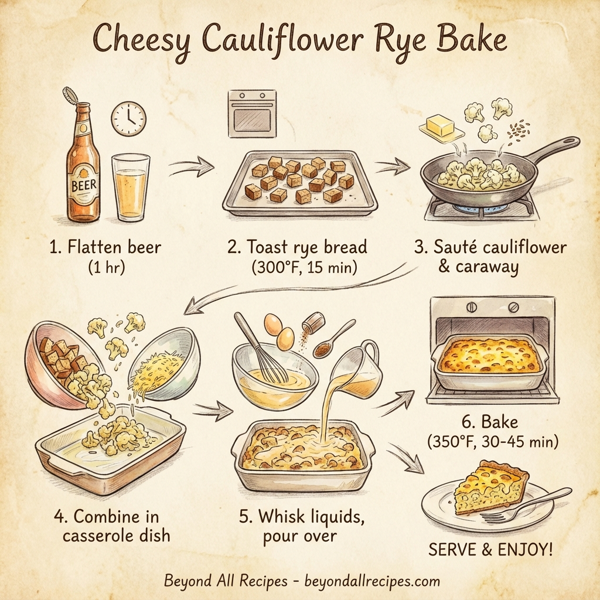 Cheesy Cauliflower Rye Bake instructions