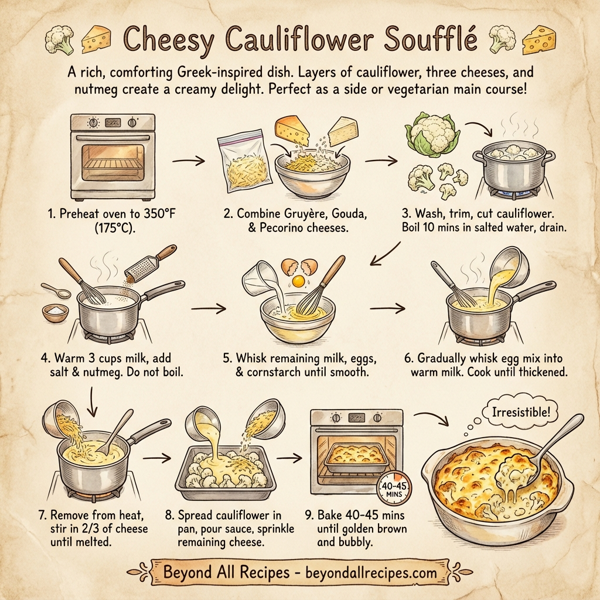 Cheesy Cauliflower Soufflé instructions