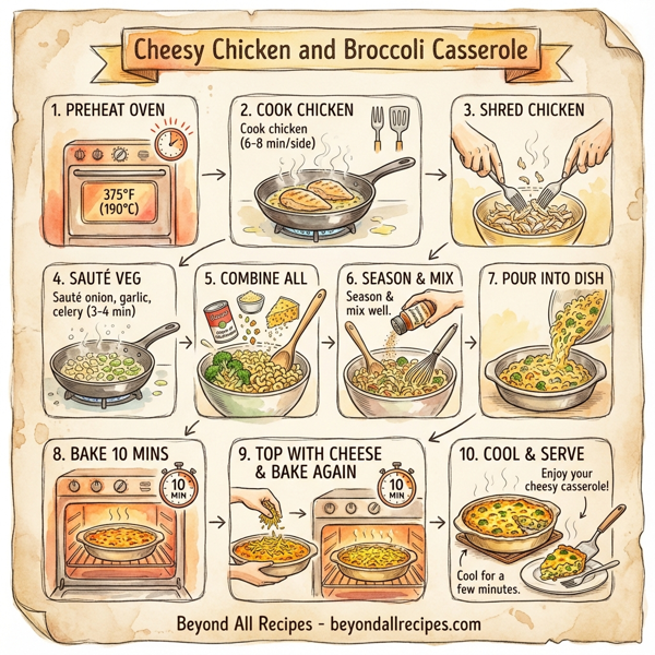 Cheesy Chicken and Broccoli Casserole instructions