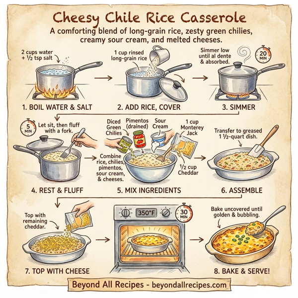 Cheesy Chile Rice Casserole instructions
